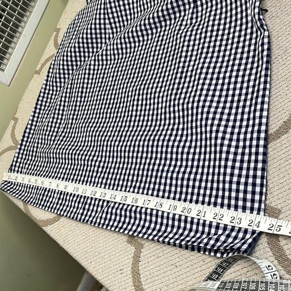 NWT ANTHROPOLOGIE FOREVER THAT GIRL PUFF SLEEVE MINI DRESS BLUE GINGHAM LARGE - Picture 13 of 17